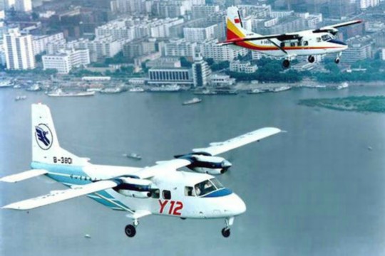 資料圖：中國運-12空中飛行。