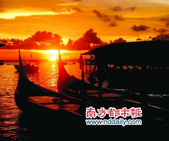 馬布村的日落。