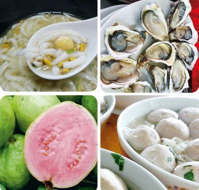 滿街可見(jiàn)新鮮的海鮮、瓜果和手打牛肉丸