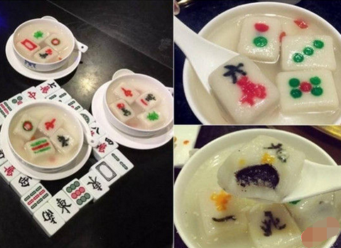 來碗清一色！火鍋店推出創(chuàng)意麻將湯圓