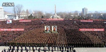 朝鮮民眾稱，朝鮮軍民“將在任意時期、對任意對象隨意實施無止境的正義打擊，一定實現(xiàn)民族的夙愿祖國統(tǒng)一大業(yè)”。