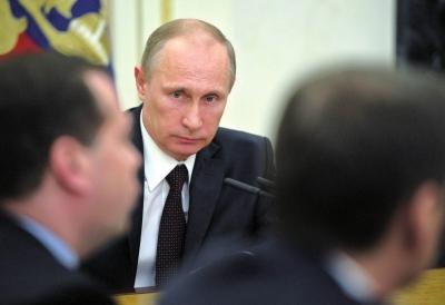 ▲3月21日，在俄羅斯首都莫斯科克里姆林宮，俄羅斯總統(tǒng)普京出席聯(lián)邦安全委員會會議。