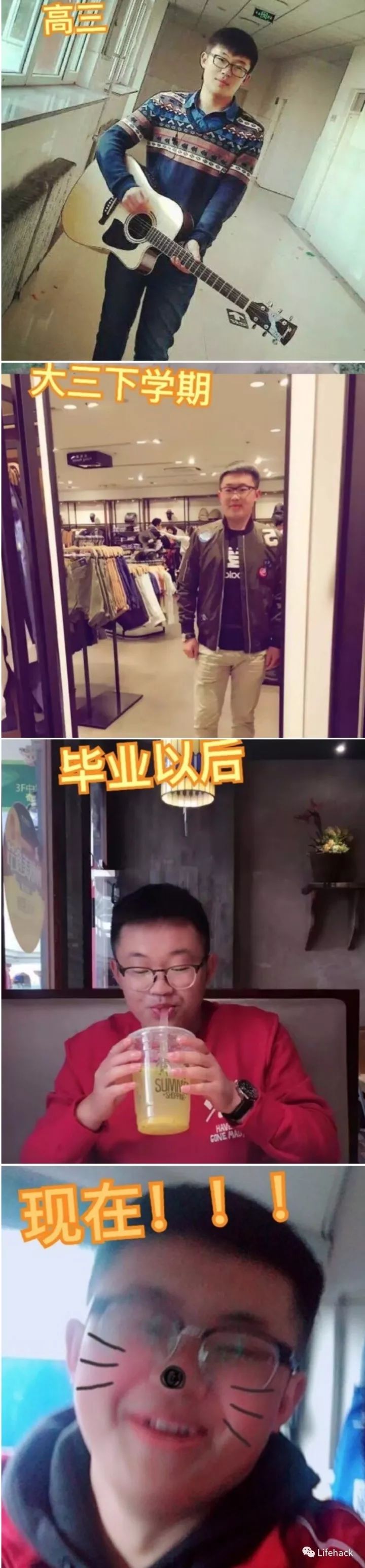 長(zhǎng)胖20斤，臉型怎么變？這些例子看完扎心了！