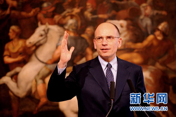  2月13日，意大利政府總理恩里科·萊塔宣布辭職。