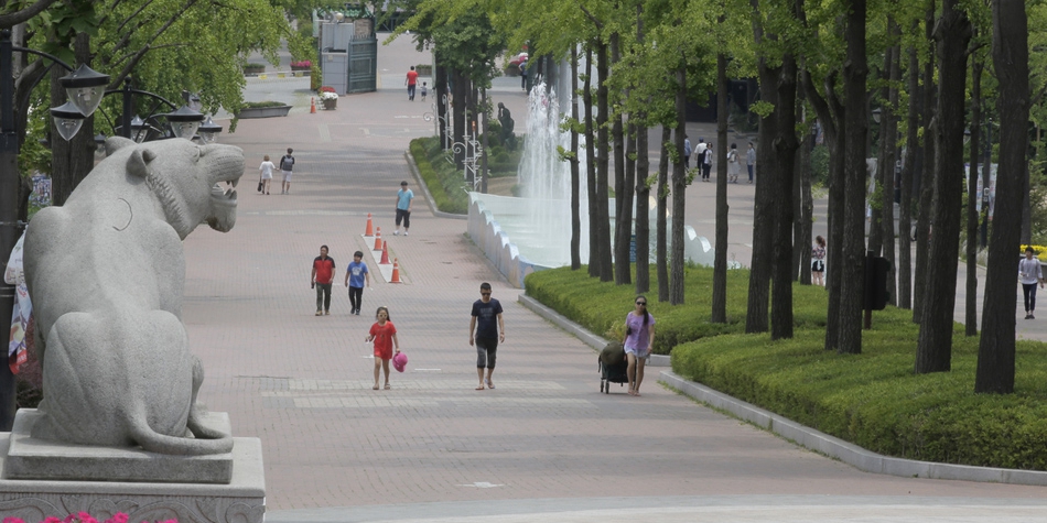 MERS疫情蔓延 韓國(guó)首爾鬧市成為空城