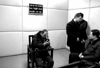 1月5日，犯罪嫌疑人馬永平在接受審訊。