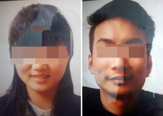 兩名遭綁架的中國公民照片。