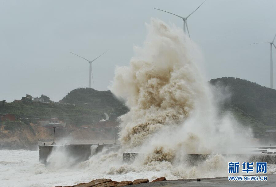 臺風(fēng)“蘇迪羅”在福建莆田市秀嶼沿海登陸