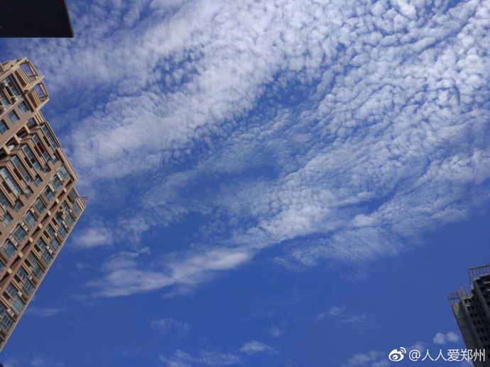 又被鄭州的藍天刷屏！隨便一拍就是手機壁紙