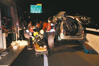 嘉義縣八十二號快速道路發(fā)生死亡車禍，造成二死一重傷慘劇。