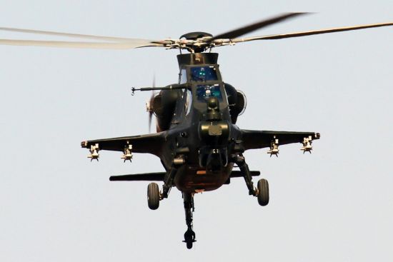 資料圖：解放軍武直-10攻擊直升機(jī)。