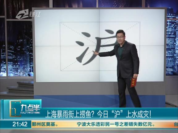 上海暴雨街上能撈魚？
